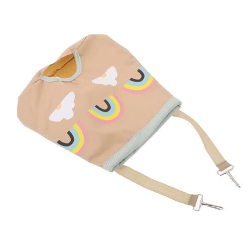 DIKACA Hängender Heu-Spender für Kaninchen und Meerschweinchen Faltbarer Platzsparender Heuträger aus Strapazierfähigem Belüftetem Material Tragbare Futtertasche für Kleintiere von DIKACA