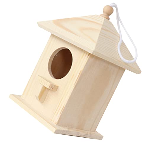 DIKACA Kolibri- Vogelnest Futterstation hölzernes Vogelhaus für den Garten als Außendekoration DIKACA Kolibri- Vogelnest Futterstation hölzernes Vogelhaus für den Garten als Außendekoration von DIKACA