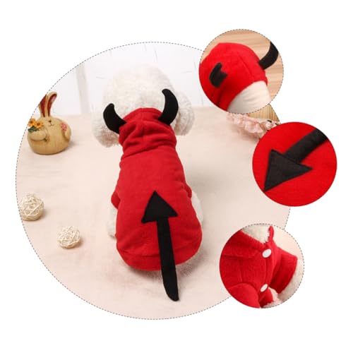 DIKACA Halloween Haustierkostüm Fleecemantel für Hunde und Katzen Warm Kuschelig Bequem für Halloween Karneval Fotoshooting Pflegeleicht Schnelltrocknend Flauschige Haustierbekleidung von DIKACA