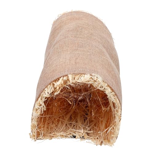 DIKACA Hamster Nest Warm Weiches Haustier Versteck Tunnel Langlebig Beißfest Tragbar Komfortables Versteck für Hamster Meerschweinchen Mäuse und Kleine Kleintiere Hellbraun von DIKACA