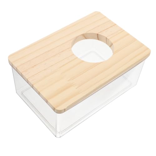 DIKACA Hamster Sandbad Box Transparent Kleines Sandbad Gehäuse Für Hamster Gerbil Leicht Tragbar Hygienisch Sauber DIKACA Hamster Sandbad Box Transparent Kleines Sandbad Gehäuse Für Hamster Gerbil Leicht Tragbar Hygienisch Sauber von DIKACA
