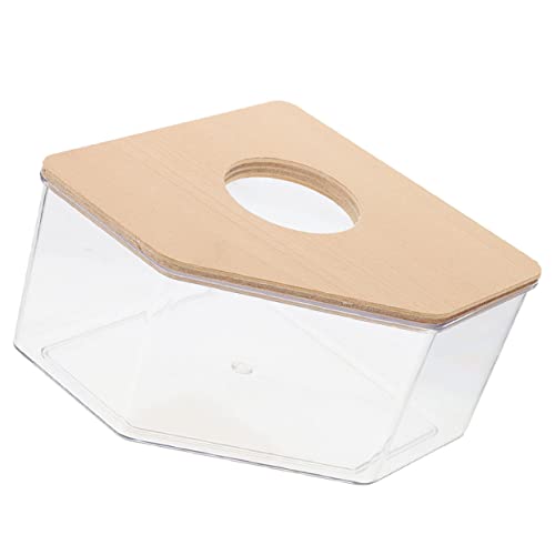 DIKACA Hamsterbadezimmer Meerschweinchenbad Chinchilla Rennmaus Erwachsener Kleiner Hamster Sandbadezimmer Haustier Sandbadebehälter Hamsterbade Sand Hamstertoilette von DIKACA