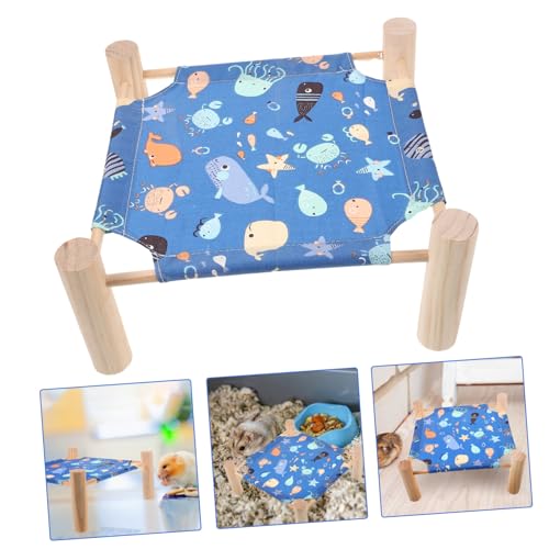 DIKACA Hamsterbett mit Holzgestell Stabiles und Abnehmbares Nagetierbett Atmungsaktiv und Langlebig mit Großem Liegeplatz für Hamster Meerschweinchen und Eichhörnchen Einfach zu DIKACA Hamsterbett mit Holzgestell Stabiles und Abnehmbares Nagetierbett Atmungsaktiv und Langlebig mit Großem Liegeplatz für Hamster Meerschweinchen und Eichhörnchen Einfach zu von DIKACA