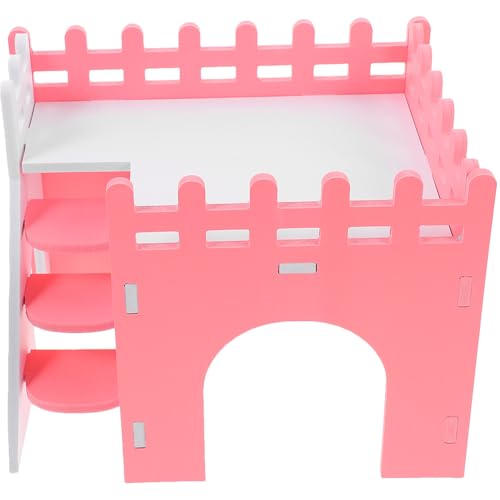 DIKACA Hamsterhaus mit Rampe Rosa Kleintierversteck aus Beißfestem Material Geeignet für Hamster Meerschweinchen Chinchilla Komfortabler Rückzugsort und Spielhaus für Kleine Haustiere DIKACA Hamsterhaus mit Rampe Rosa Kleintierversteck aus Beißfestem Material Geeignet für Hamster Meerschweinchen Chinchilla Komfortabler Rückzugsort und Spielhaus für Kleine Haustiere von DIKACA