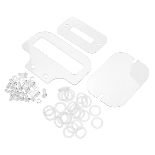 DIKACA Hamsterkäfig Zubehör DIY Kit Transparente Schrauben Muttern mit Dichtung und Befestigungsplatten Stabile Schraubbefestigung für Kleine Haustierkäfige DIKACA Hamsterkäfig Zubehör DIY Kit Transparente Schrauben Muttern mit Dichtung und Befestigungsplatten Stabile Schraubbefestigung für Kleine Haustierkäfige von DIKACA