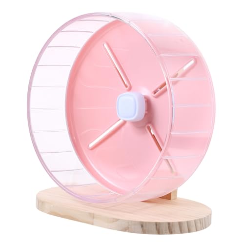 DIKACA Hamsterrad Leise Stabiler Stand Übungsrad für Kleine Hamster Igel Chinchilla Geeignet Ergonomisch Platzsparend Haustier Laufrad von DIKACA