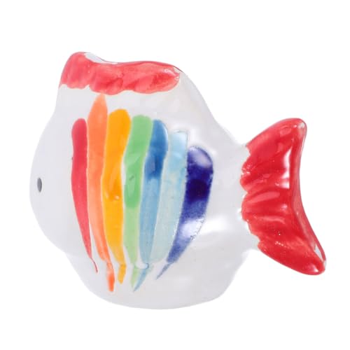 DIKACA Handbemalte Bunte Keramik Schwimmfische Naturnahe Aquarien Deko mit Streifen Schwebende Fischfiguren für Aquarium Teich Wasserlandschaften und Gartendekorationen DIKACA Handbemalte Bunte Keramik Schwimmfische Naturnahe Aquarien Deko mit Streifen Schwebende Fischfiguren für Aquarium Teich Wasserlandschaften und Gartendekorationen von DIKACA