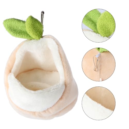 DIKACA Handliches Warmes Haustier Nest aus Weichem und Wasserdichtem Niedliches Hamster schlafhaus Leichtes Kompaktes Mini warmnest für Kleine Nager im Winter von DIKACA