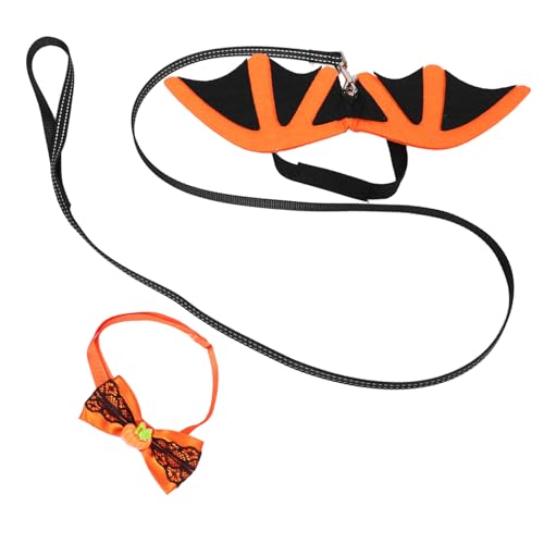DIKACA Haustier Fledermaus Flügel Cape mit Fliege und Leine Leichtes Kostüm für Kleine Hunde und Katzen Einfach Anzuziehen für Halloween Partys und Fotoshootings DIKACA Haustier Fledermaus Flügel Cape mit Fliege und Leine Leichtes Kostüm für Kleine Hunde und Katzen Einfach Anzuziehen für Halloween Partys und Fotoshootings von DIKACA