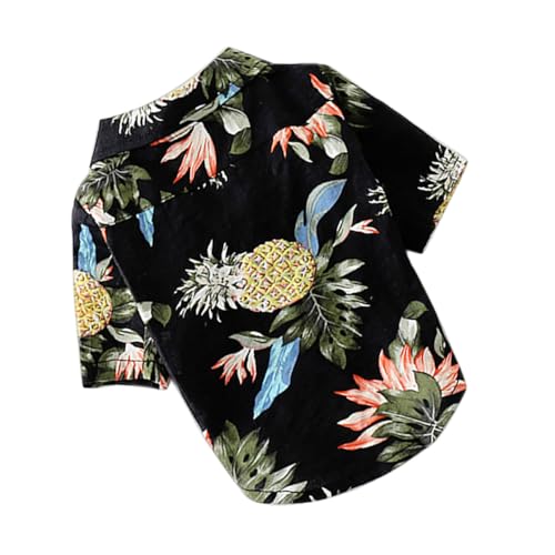 DIKACA Haustier Sommerhemd Hawaiian Stil Atmungsaktiv Modisches Hundeshirt Blau Für Kleine Bis Mittlere Hunde Alltag Fotosession von DIKACA