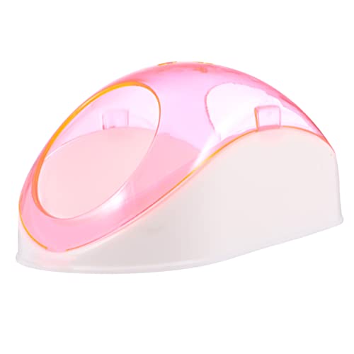 DIKACA Haustierwanne drinnen Hamsterbad klein Sandbad für Hamster Baden Chinchilla-Sand-Badezimmer Sandbad Duschraum Haustier liefert Bad Haustierversorgungsbad Rosa Zufällige Farbe von DIKACA