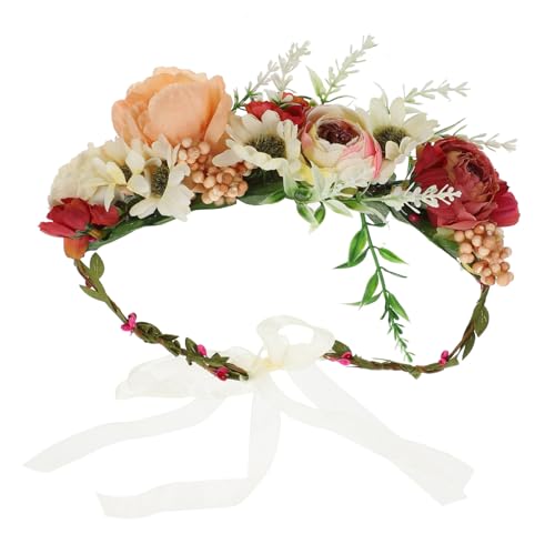 DIKACA Hochwertiges Verstellbares Hundehalsband mit Künstlichen Blumen Leichtes und Bequemes Welpen- für Hochzeiten und Fotoshootings Eleganter Blumenkranz für Hunde und von DIKACA