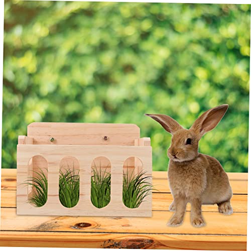 DIKACA Holz Futterspender für Kaninchen Meerschweinchen Chinchilla Langlebige Heuraufe mit Offenem Design Hygienisch und Fest im Käfig Fixierbar Futtertool für Frisches Gras DIKACA Holz Futterspender für Kaninchen Meerschweinchen Chinchilla Langlebige Heuraufe mit Offenem Design Hygienisch und Fest im Käfig Fixierbar Futtertool für Frisches Gras von DIKACA