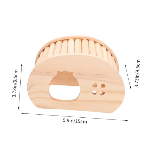 DIKACA Holz hamsterhaus mit Leiter Kleines Versteckhaus für Hamster und Kleintiere Natürliches Nistplatz spielhaus zum Kauen und Entspannen Gesundes Versteck für Meerschweinchen und von DIKACA