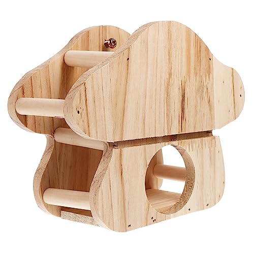 DIKACA Holzhalter für Kaninchenfutter Futterstation für Kleintiere Hängend Installieren für Heu und Alfalfa Schützt Frisches Futter vor Verunreinigungen von DIKACA