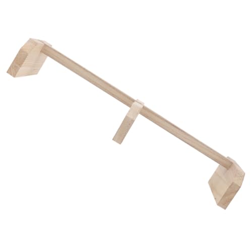 DIKACA Holzstange Vogelkäfig Sitzstange aus Naturholz Hühner Stand für Papageien und Kleinvögel mit Sicherem Kauspielzeug für Hühner Hähne und Vögel Geeignet von DIKACA