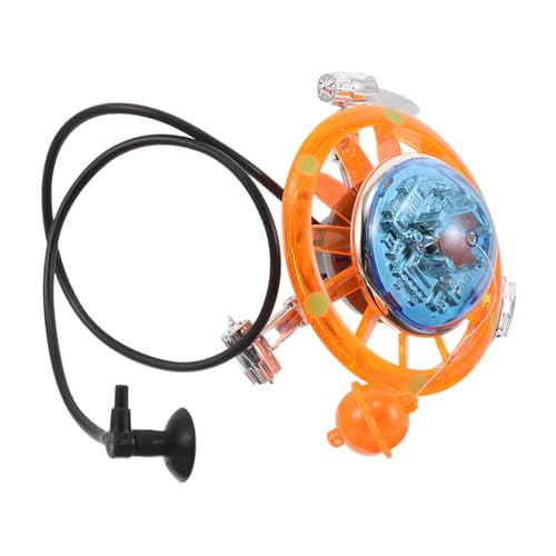 DIKACA Innovative UFO Aquarium Dekoration mit Sauerstoffpumpe Kreative Fischbecken Landschaftsornament Ökologisches Fish Tank Dekor für Zuhause und Büro Leise Installation Orange DIKACA Innovative UFO Aquarium Dekoration mit Sauerstoffpumpe Kreative Fischbecken Landschaftsornament Ökologisches Fish Tank Dekor für Zuhause und Büro Leise Installation Orange von DIKACA