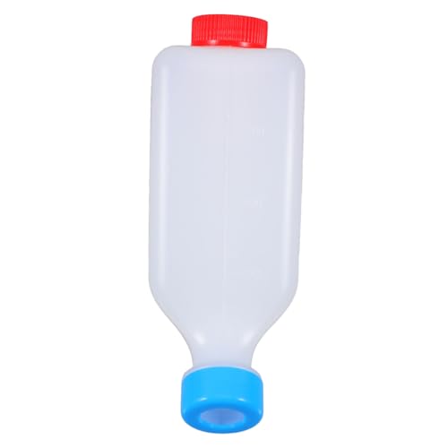 DIKACA Kälber Milchflasche Fütterungsflasche mit Langlebigem Sauger Ergonomisch Geformt für Lämmer Ziegen und Vieh Tiermilchspender Robust und Stressfrei für Effiziente Fütterung von DIKACA