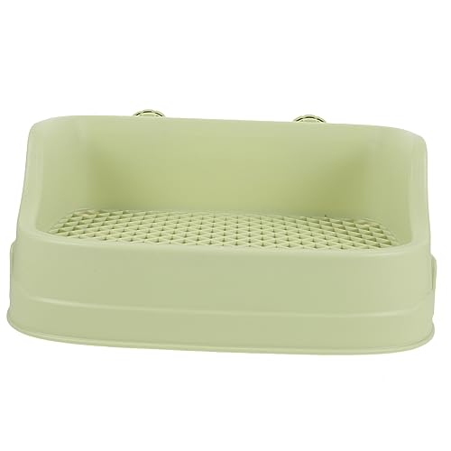 DIKACA Kaninchen Toilettenschale aus Langlebigem Kunststoff Kleines Tier Wc für Meerschweinchen Hamster Kaninchen Leicht zu Reinigen Wiederverwendbar für Kleintier Streuplatz von DIKACA