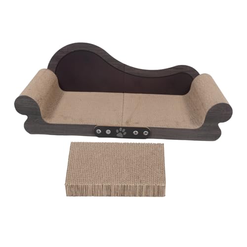 DIKACA Katze Kratzsofa aus Wellpappe Dekoratives Kratzbrett mit Großem Liegebereich Schadstofffrei Robust und Kratzfest Fördert Gesunde Krallenpflege für Wohnungskatzen und Kätzchen DIKACA Katze Kratzsofa aus Wellpappe Dekoratives Kratzbrett mit Großem Liegebereich Schadstofffrei Robust und Kratzfest Fördert Gesunde Krallenpflege für Wohnungskatzen und Kätzchen von DIKACA