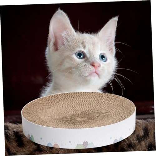 DIKACA Katzen kratzbrett S Kreative Muldenform Langlebige Pappe Kratzfestes für Katzen Schützt Möbel vor Kratzschäden Fördert Spielerische Krallenpflege zu Hause von DIKACA