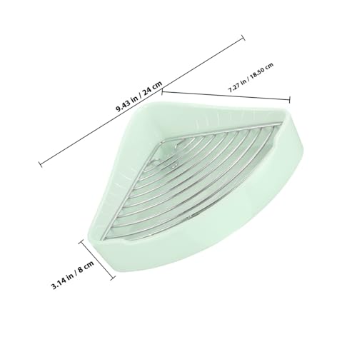DIKACA Keramik ecktoilette für Kleintiere Dreieckige Hamster Toilette mit Rostfreiem Abnehmbarem Rutschfestes Kleintier wc für Kaninchen Meerschweinchen Chinchilla in Wassergrün von DIKACA