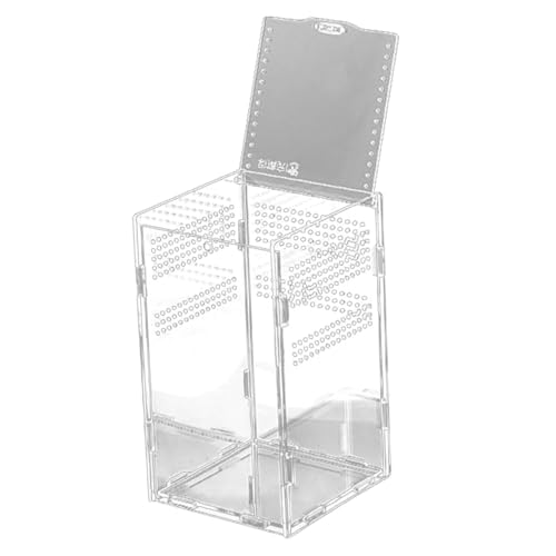 DIKACA Klare Langlebige Reptilien habitatbox aus Robustem Material Transparente Terrarien aufbewahrung für Eidechsen Spinnen Frösche Schildkröten und Kleine Reptilien von DIKACA