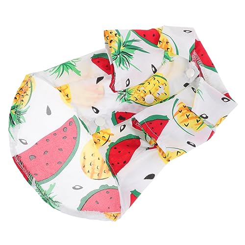 DIKACA Kleidung Für Haustiere Sommerkleidung Für Welpen Welpe Cooles Shirt Haustierbekleidung Hundekleidung Für ädchen Entzückendes Welpenshirt Hundekostü Der Hund Baumwolle Hawaii von DIKACA