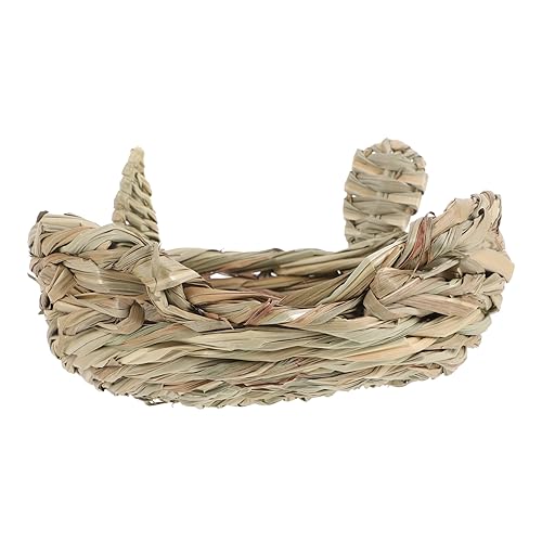 DIKACA Kleintier Nest aus Handgeflochtenem Stroh Atmungsaktive Schlafmatte für Kaninchen Hamster und Meerschweinchen Stabiles Gemütliches Ruheplatz für Käfig und Zuhause DIKACA Kleintier Nest aus Handgeflochtenem Stroh Atmungsaktive Schlafmatte für Kaninchen Hamster und Meerschweinchen Stabiles Gemütliches Ruheplatz für Käfig und Zuhause von DIKACA