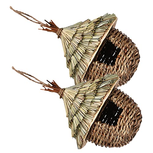 DIKACA Kolibri- Aus Stroh Vogelbrutplatz Gewebtes Vogelhaus Hängender Vogel Natürlicher Vogel Vogelzubehör Sittich Nisthütte Verschleißfestes Vogelnest Gestaltetes Vogelhaus Gras DIKACA Kolibri- Aus Stroh Vogelbrutplatz Gewebtes Vogelhaus Hängender Vogel Natürlicher Vogel Vogelzubehör Sittich Nisthütte Verschleißfestes Vogelnest Gestaltetes Vogelhaus Gras von DIKACA