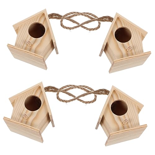 DIKACA Künstliches Vogelhaus Dekoration Realistisch Gestaltete Nistkasten Deko für Garten Wohnzimmer Hochzeit Party Handgefertigt von DIKACA