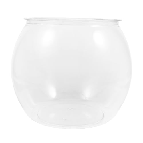 DIKACA Landschaftsfischtank Aquariumtank kleines Aquariumbecken für Mini Schüssel transparentes kleines Aquarium Plastikfischtank Schreibtisch-Aquarium Fischglas Kleine Fischtanks pp von DIKACA