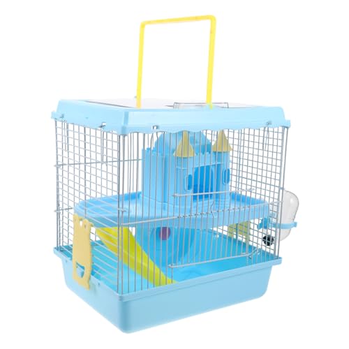 DIKACA Luxuriöser Hamsterkäfig im Schlossdesign mit Rutsche und Laufrad Inklusive Wasserflasche und Futternapf Tragbarer Kleintierkäfig für Zwerghamster und Kleine Nagetiere für Reisen DIKACA Luxuriöser Hamsterkäfig im Schlossdesign mit Rutsche und Laufrad Inklusive Wasserflasche und Futternapf Tragbarer Kleintierkäfig für Zwerghamster und Kleine Nagetiere für Reisen von DIKACA