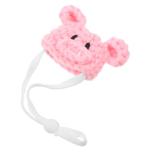 DIKACA Mini Gestrickte Hamstermütze mit Verstellbarem Kinnband Kleine Haustierkopfbedeckung für Hamster Mäuse Chinchillas und Andere Kleintiere Niedliches Foto Requisit für Party und von DIKACA