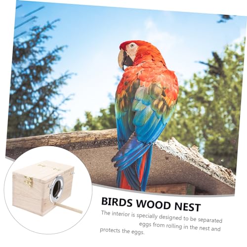 DIKACA Nistkasten aus Holz für Wildvögel Kleines Vogelhaus mit Seitlichem Eingang Wetterfest und Langlebig für Singvögel Papageien und Vogelbeobachtung Pädagogisch Geeignet von DIKACA