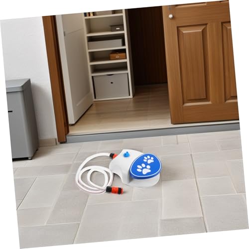 DIKACA Outdoor Hunde Trinkbrunnen mit Pedalaktivierung Tragbarer Haustier Wasserspender für Garten und Camping Automatischer Wasserfluss Inklusive Schlauch für Unterwegs und von DIKACA