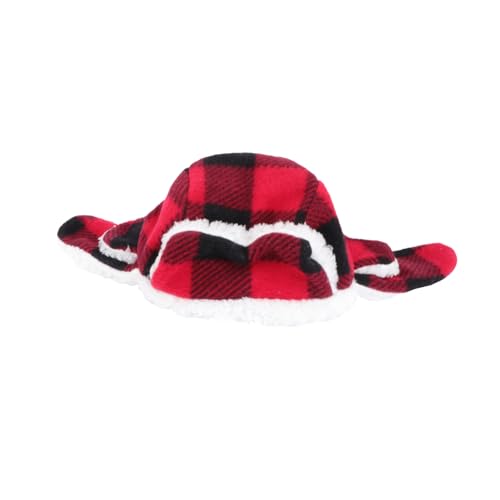 DIKACA Plüsch Haustier Mütze Warm Beret Hundekappe Verstellbar Große Hunde Weiche Kopfhaube Winterkostüm von DIKACA