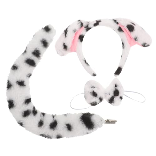 DIKACA Plüsch Hundekostüm mit Ohren Stirnband Schleife und Tier Kuscheliges Leichtes Accessoire für Karneval Party und Cosplay Geeignet für Hundeliebhaber und Kleine Hunde Fans DIKACA Plüsch Hundekostüm mit Ohren Stirnband Schleife und Tier Kuscheliges Leichtes Accessoire für Karneval Party und Cosplay Geeignet für Hundeliebhaber und Kleine Hunde Fans von DIKACA