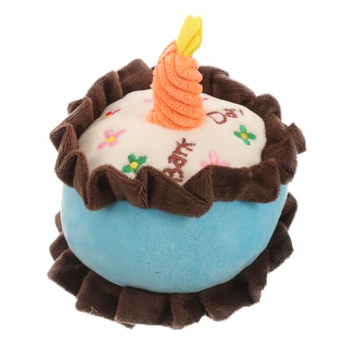DIKACA Plüsch Hundespielzeug Kuchenform Kuschelig Interaktiv für Kleine Hunde Geburtstagsgeschenk Sicher Kaufreundlich Langlebig DIKACA Plüsch Hundespielzeug Kuchenform Kuschelig Interaktiv für Kleine Hunde Geburtstagsgeschenk Sicher Kaufreundlich Langlebig von DIKACA
