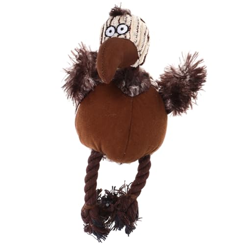DIKACA Plüsch Vogel für Aggressive Kauer Hunde Robustes Kauspielzeug für Kleine Hunde Cartoon Quietschspielzeug Stofftier für Zahnpflege und Welpentraining Beige DIKACA Plüsch Vogel für Aggressive Kauer Hunde Robustes Kauspielzeug für Kleine Hunde Cartoon Quietschspielzeug Stofftier für Zahnpflege und Welpentraining Beige von DIKACA