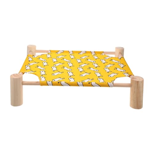 DIKACA Praktische Abnehmbare Katzenhängematte mit Stabilem Holzrahmen Waschbares Komfortables Haustierbett für Katzen und Kleine Hunde für Drinnen und Unterwegs DIKACA Praktische Abnehmbare Katzenhängematte mit Stabilem Holzrahmen Waschbares Komfortables Haustierbett für Katzen und Kleine Hunde für Drinnen und Unterwegs von DIKACA