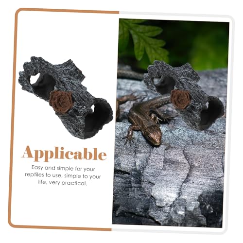 DIKACA Reptilien Terrarium Höhle aus Hochwertigem Resin Robustes Versteck mit Natürlicher Baumhöhlenoptik Langlebig und Dekorativ für Eidechsen Geckos und Kleine Reptilien Naturnahe DIKACA Reptilien Terrarium Höhle aus Hochwertigem Resin Robustes Versteck mit Natürlicher Baumhöhlenoptik Langlebig und Dekorativ für Eidechsen Geckos und Kleine Reptilien Naturnahe von DIKACA
