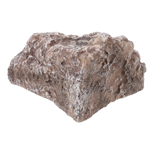 DIKACA Reptilien Versteck Höhle aus Realistischem Felsdesign Naturnahes Versteck für Geckos Schildkröten und Schlangen Stressreduzierender Unterschlupf im Terrarium von DIKACA