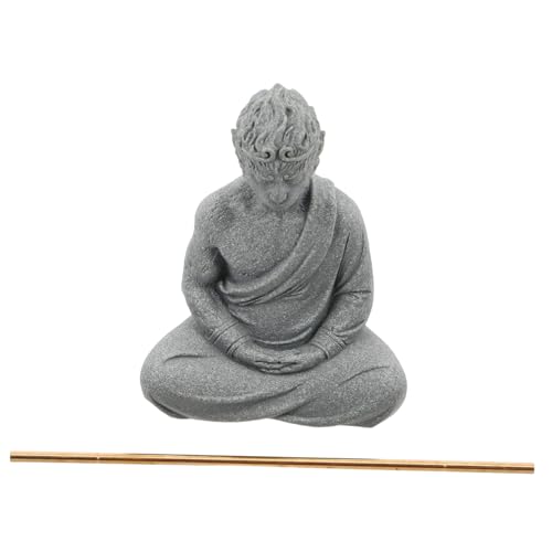 DIKACA Sandsteinskulptur Buddha Figur Wukong Asiatische Fischbecken Dekoration Wasserfest Langlebig Künstlerische Aquarium Garten Zen Meditationsdekoration DIKACA Sandsteinskulptur Buddha Figur Wukong Asiatische Fischbecken Dekoration Wasserfest Langlebig Künstlerische Aquarium Garten Zen Meditationsdekoration von DIKACA