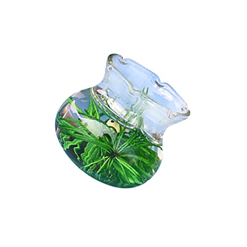 DIKACA Simulierte Mini - -Tank -Ornamente Mini - Aquarium Miniatur-Handwerk Mini-Hausverzierung Mini-Dekoration Miniaturhausverzierung Glas Gelb DIKACA Simulierte Mini - -Tank -Ornamente Mini - Aquarium Miniatur-Handwerk Mini-Hausverzierung Mini-Dekoration Miniaturhausverzierung Glas Gelb von DIKACA
