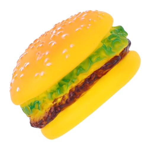 DIKACA Squeaky Hundespielzeug Hamburger Quietschspielzeug für Welpen Zahnpflege Kauspielzeug aus Strapazierfähigem Vinyl Interaktives für Kleine bis Große Hunde DIKACA Squeaky Hundespielzeug Hamburger Quietschspielzeug für Welpen Zahnpflege Kauspielzeug aus Strapazierfähigem Vinyl Interaktives für Kleine bis Große Hunde von DIKACA