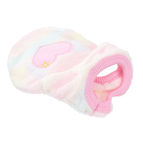 DIKACA Stickerei weiches Kostü Weste für kleine Haustiere französische Bulldogge Kleidung French Bulldog Kleidung ädchenkleidung großes Hundeshirt draussen Zubehör Winterkleidung Mantel von DIKACA