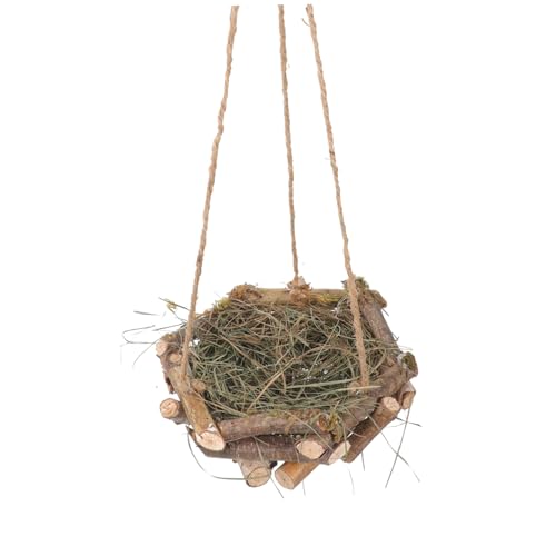DIKACA Strohbirge Nest Anhänger Hängend Vogelnest Nester Klein Breit Fake-Nest- Strohnest- Einzigartiges Dekoratives Vogelhaus Trockener AST DIKACA Strohbirge Nest Anhänger Hängend Vogelnest Nester Klein Breit Fake-Nest- Strohnest- Einzigartiges Dekoratives Vogelhaus Trockener AST von DIKACA
