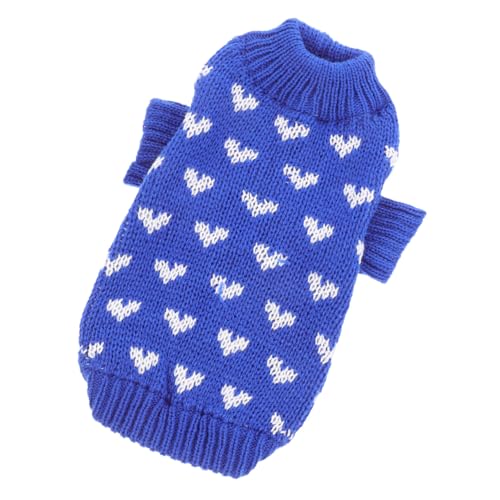 DIKACA Thermischer Hundepullover mit Rollkragen Atmungsaktiver Winter-Strickpullover für Kleine und Mittelgroße Hunde Hautverträglich Angenehm und Langlebig Perfektes von DIKACA