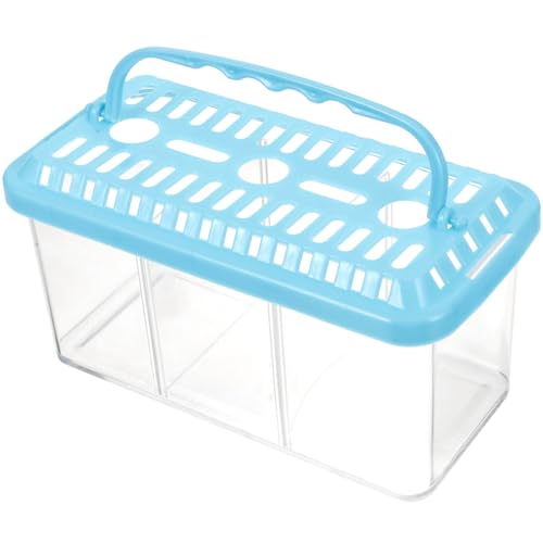 DIKACA Transparente Dreiteilige Fisch aufzuchtbox aus Feinem mit Abnehmbarem Trennwand Kompakt Leicht zu Reinigen Sicheren Isolierung und Zucht von Aquarienfischen von DIKACA